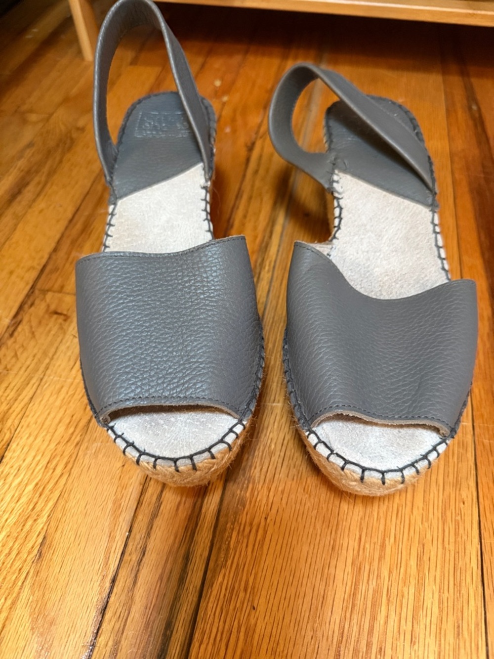 Gray Espadrille Slingback Sandals - Comfortable Everyday Style